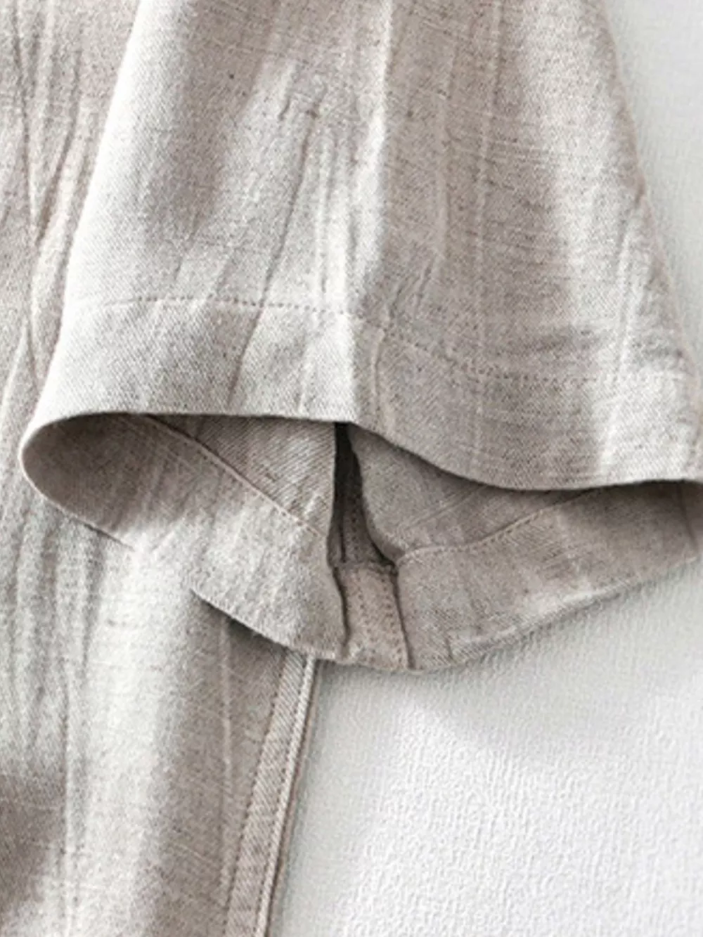 Men's Plus Size Button Detail Short Sleeve Blouse, image 5