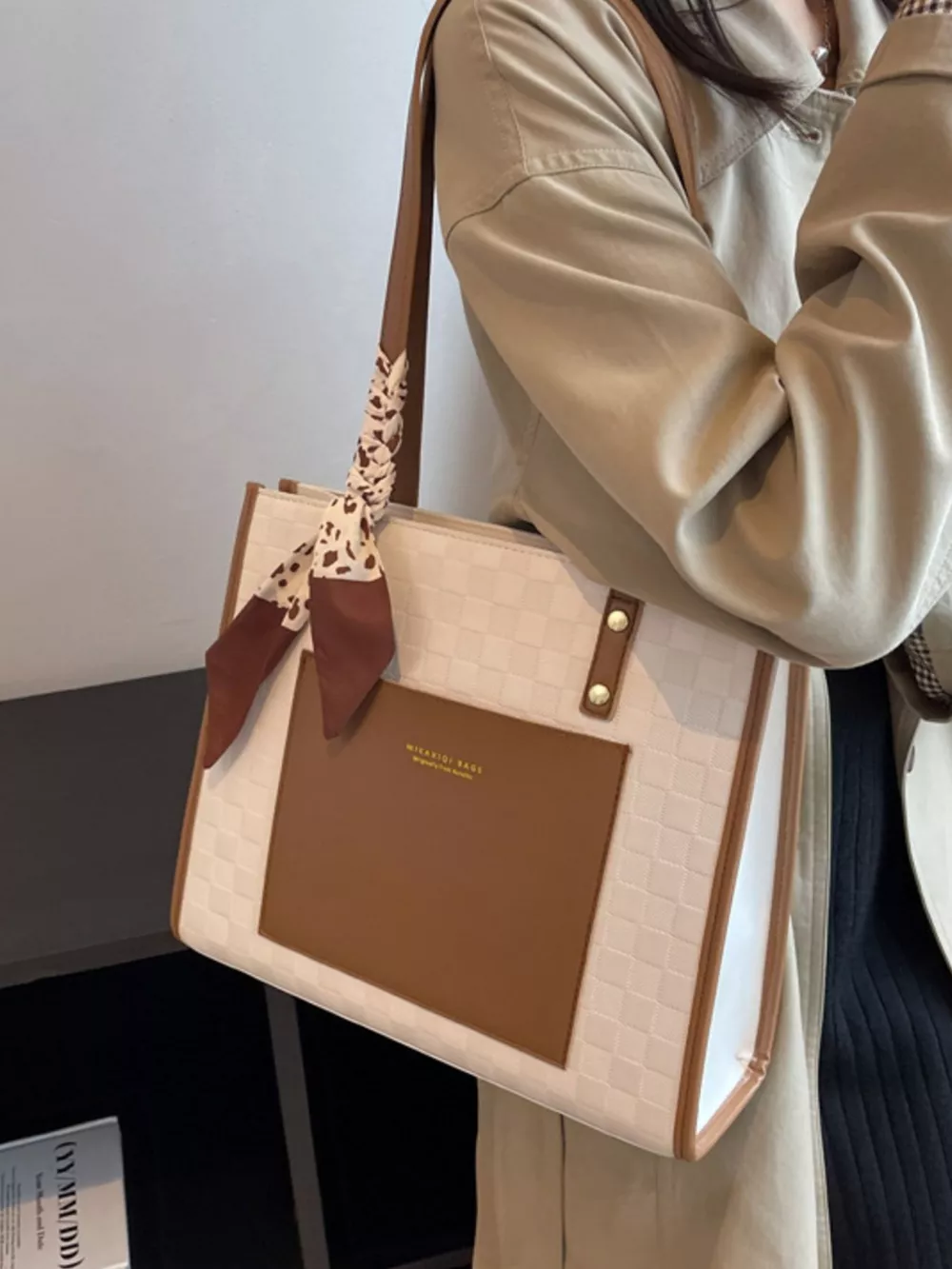 Color Block Shoulder Bag, image 7