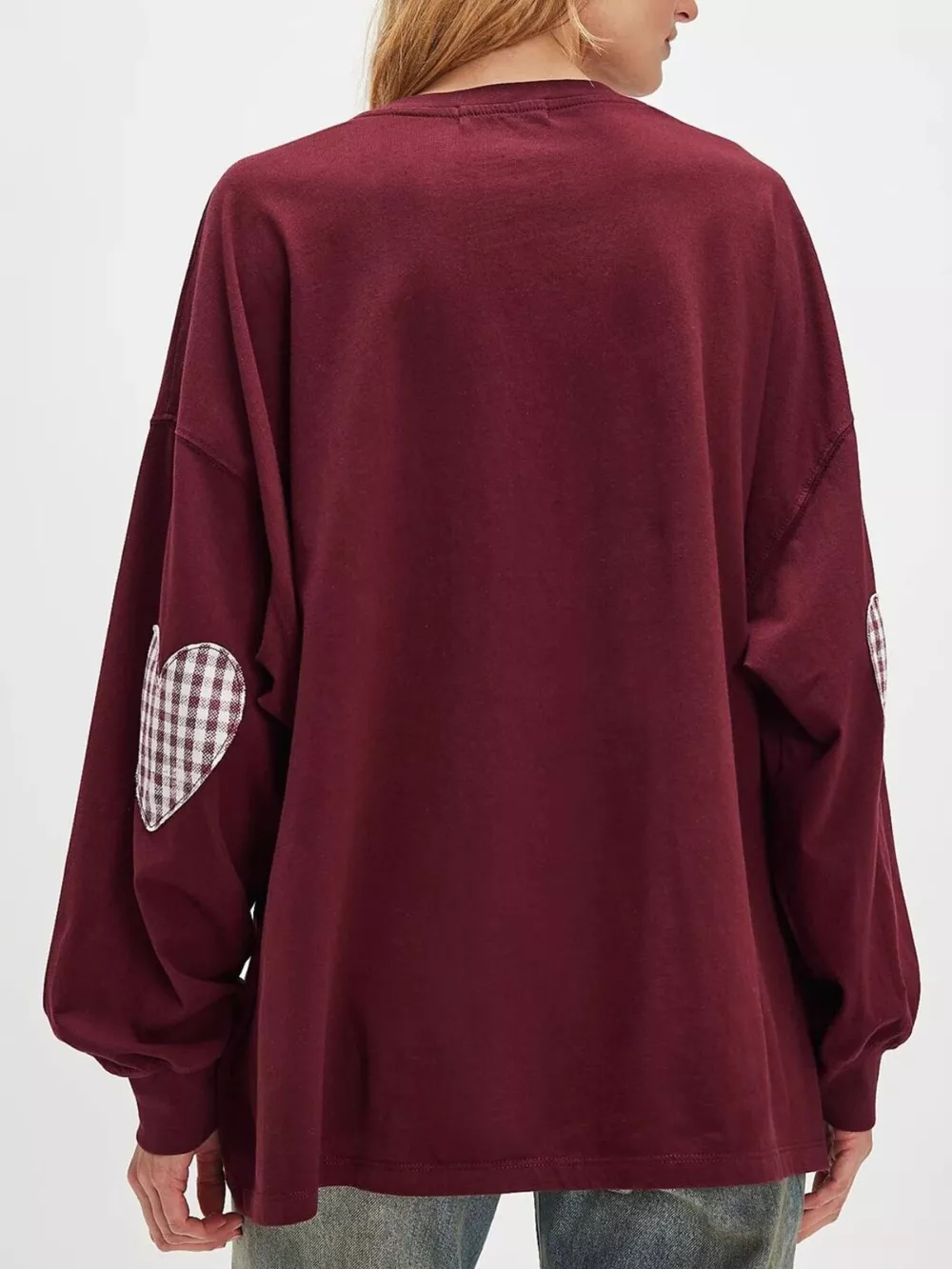 Heart Patch Long Sleeve Sweatshirt, image 6