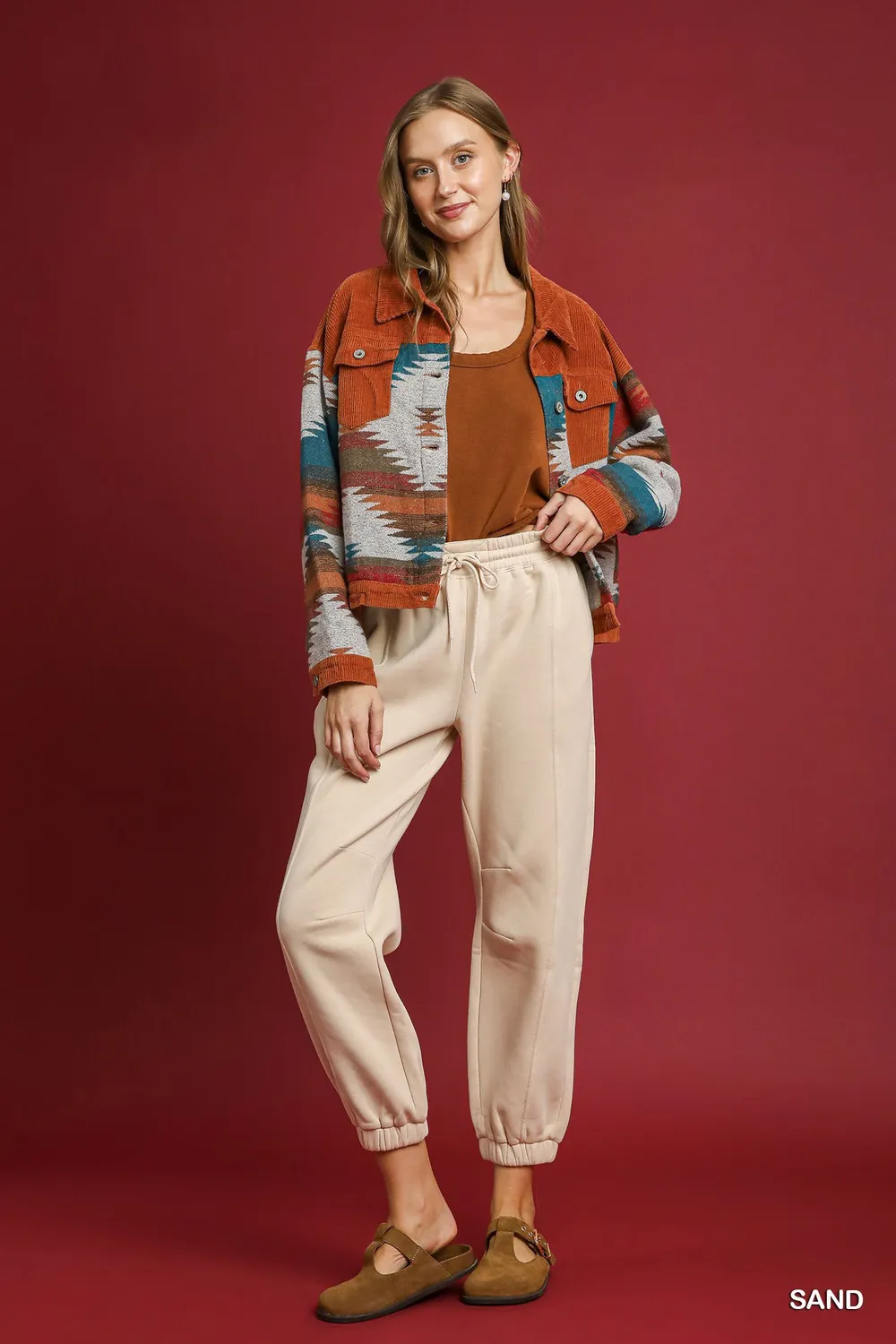 Fleece Jogger Pants with Drawstring, image 2