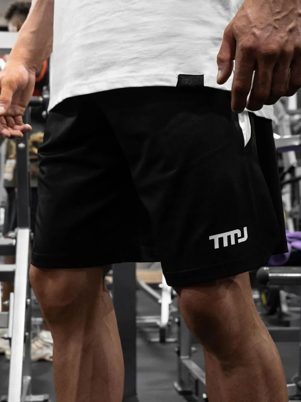 Men's Plus Size Side Slit Shorts, image 5