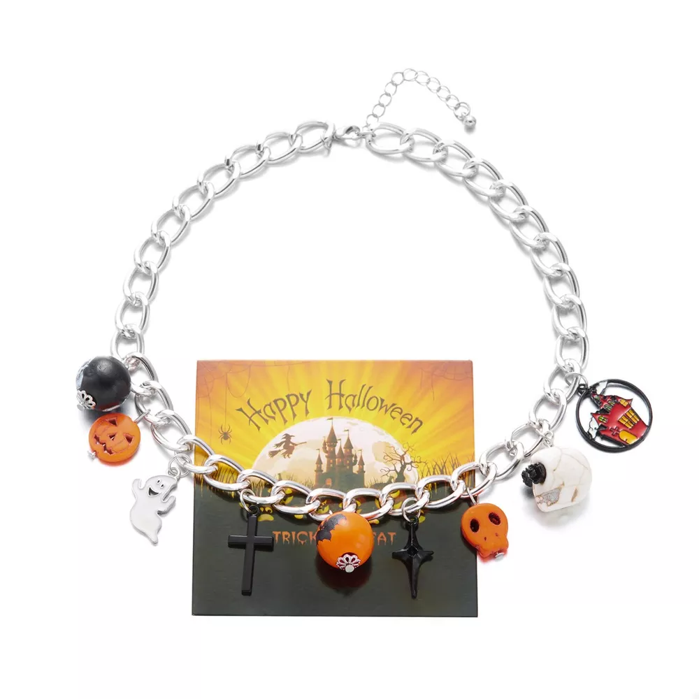 Halloween Charm Chain Necklace, image 6
