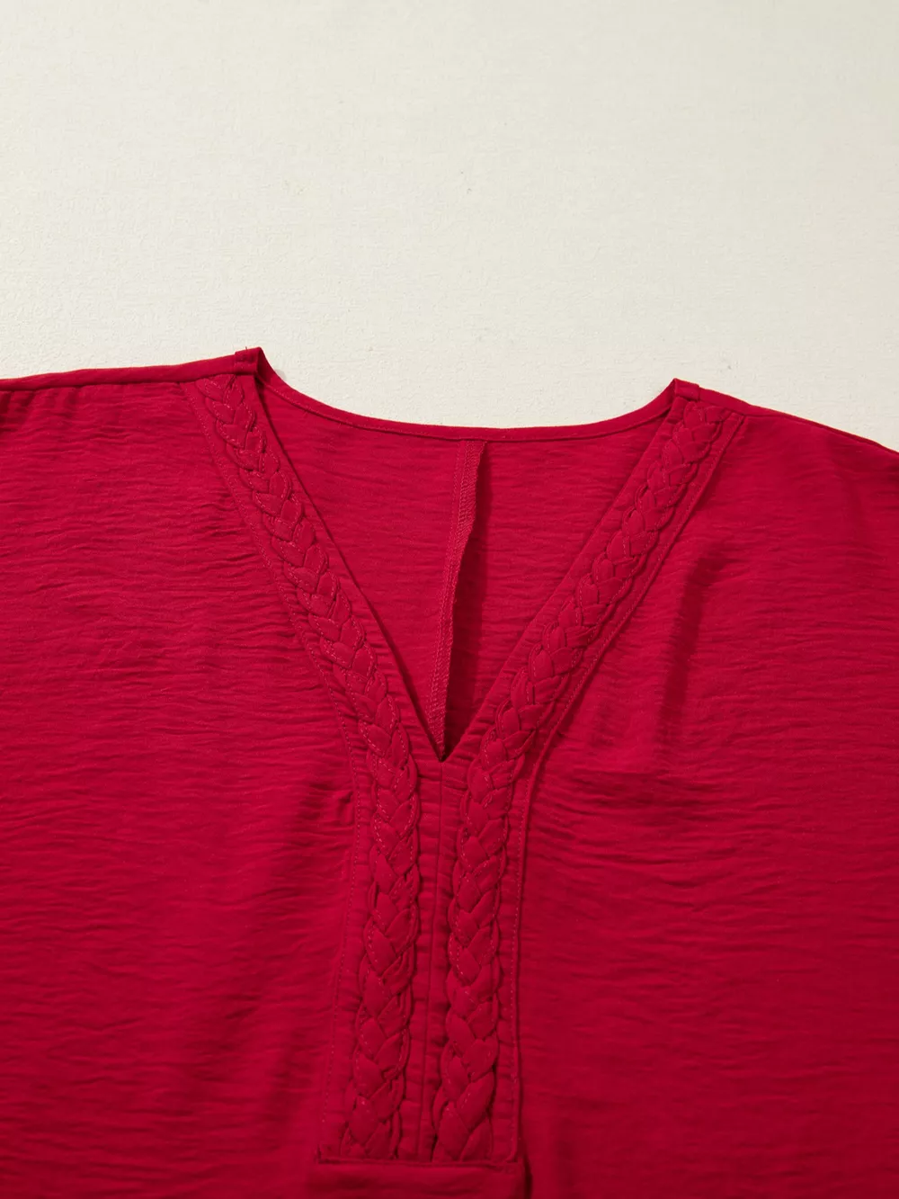 Braided Detail Half Sleeve Blouse, image 8