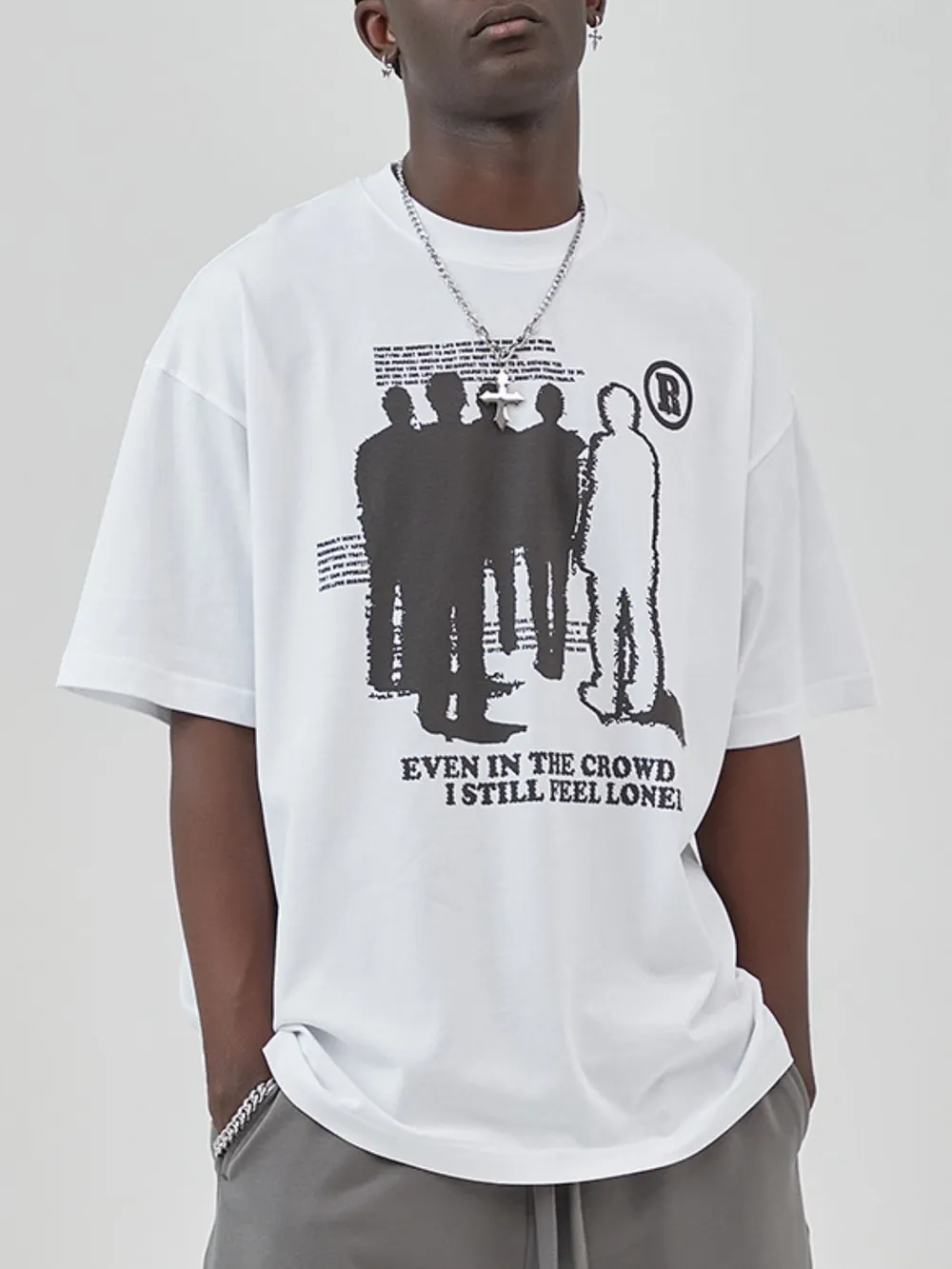Men's Graphic Round Neck Short Sleeve T-Shirt, image 6