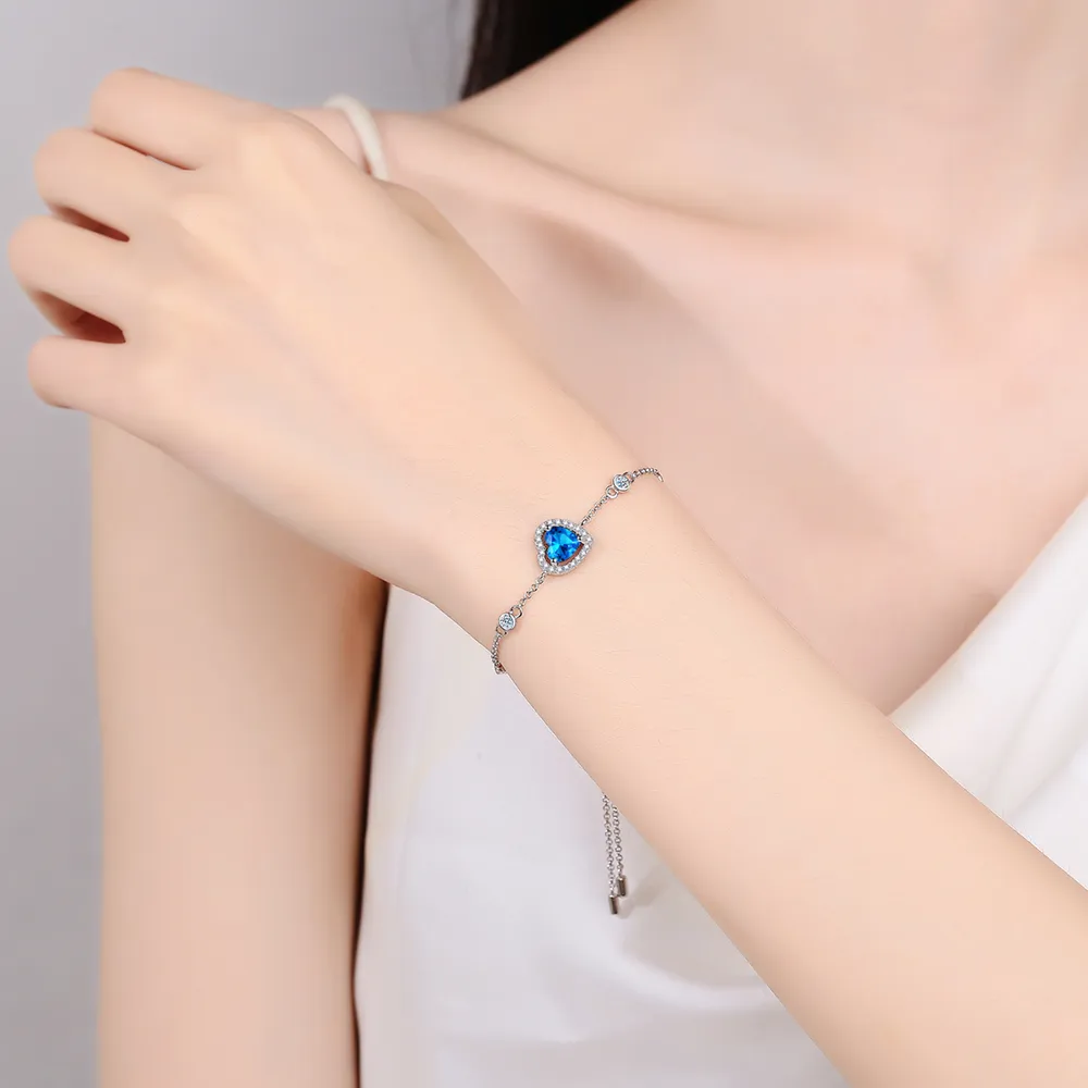 1 Carat Moissanite 925 Sterling Silver Bracelet, image 5