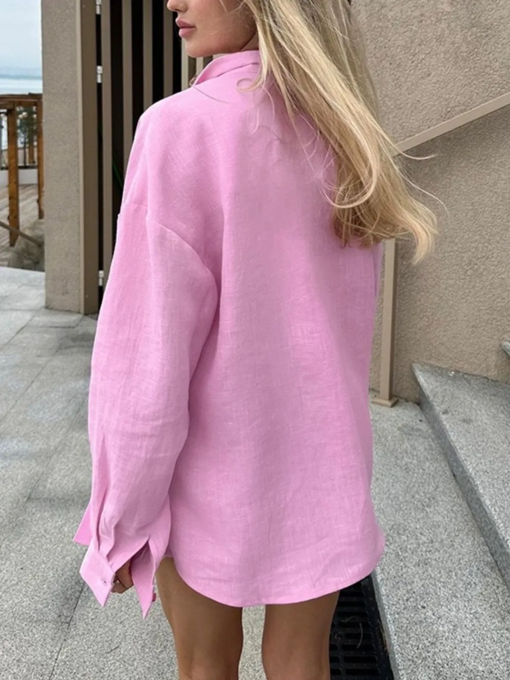 Casual Button-Up Long Sleeve Shirt, image 5
