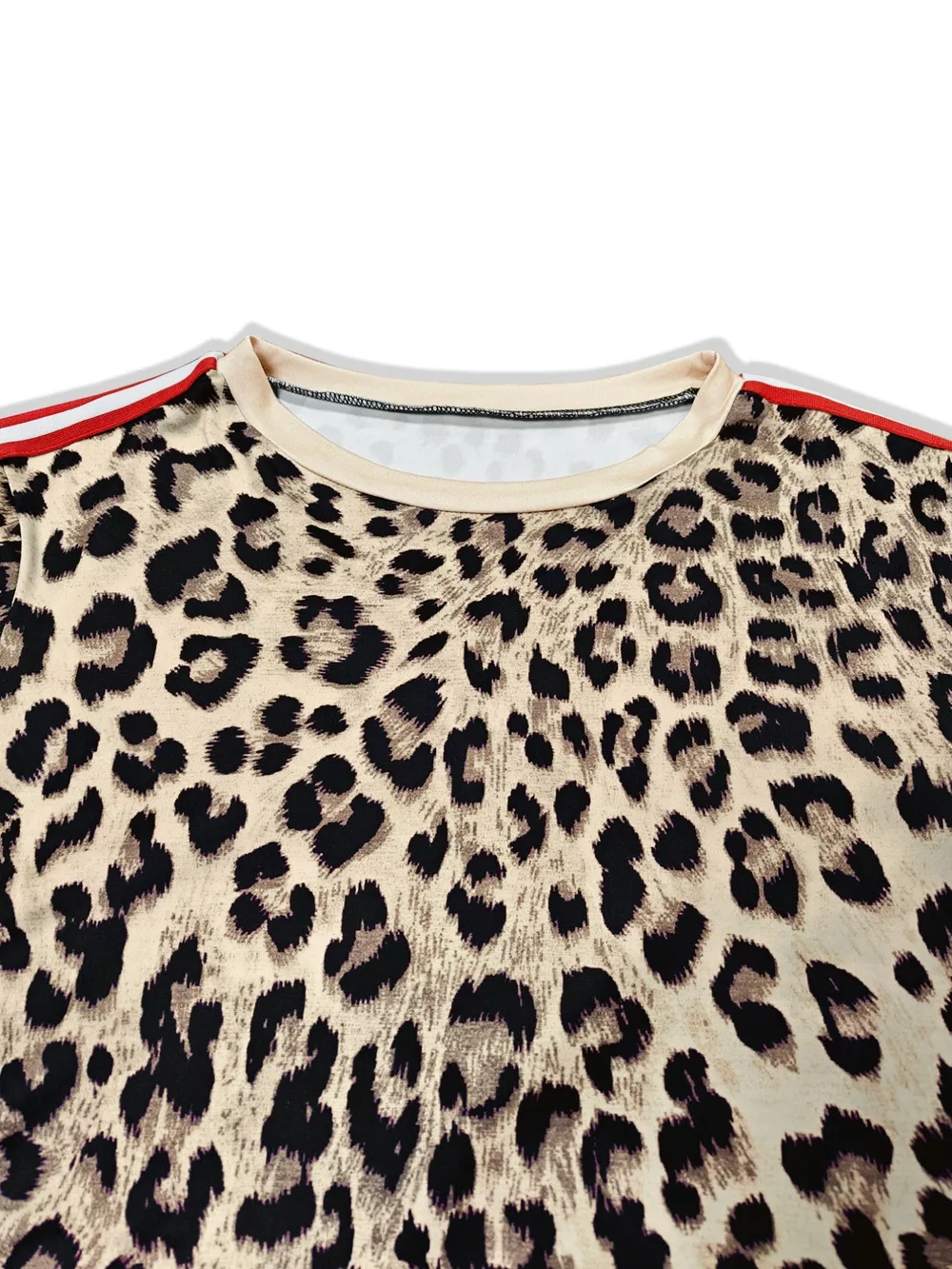 Plus Size Leopard Print Long Sleeve Top and Pants Set, image 9