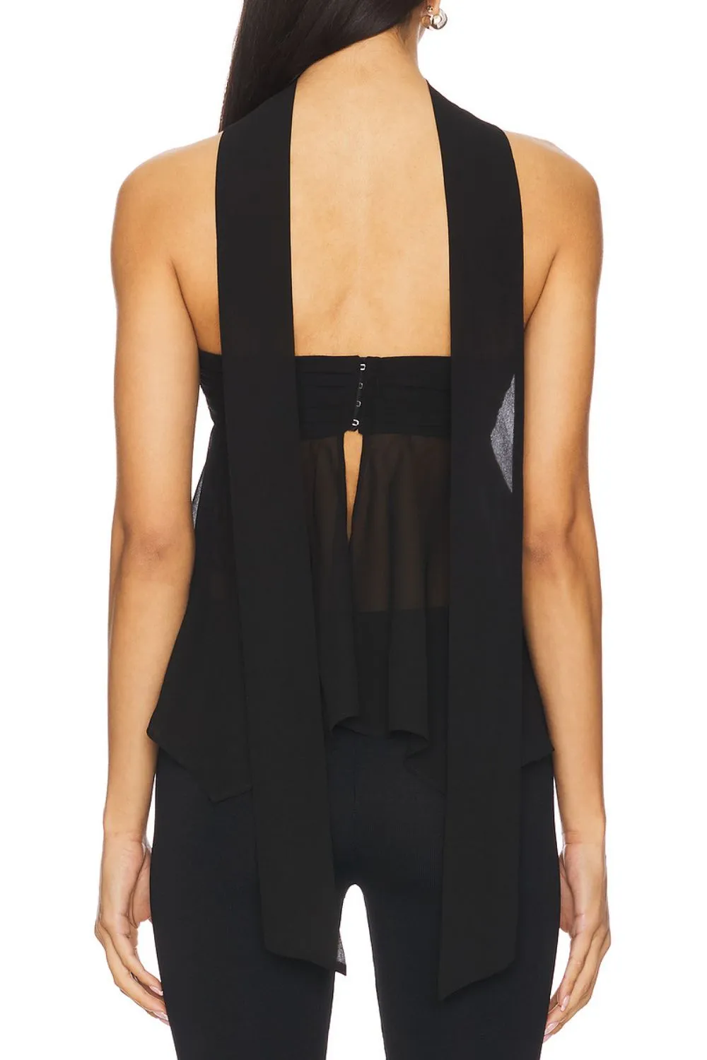 Solid Color Tube Top with Scarf, image 12