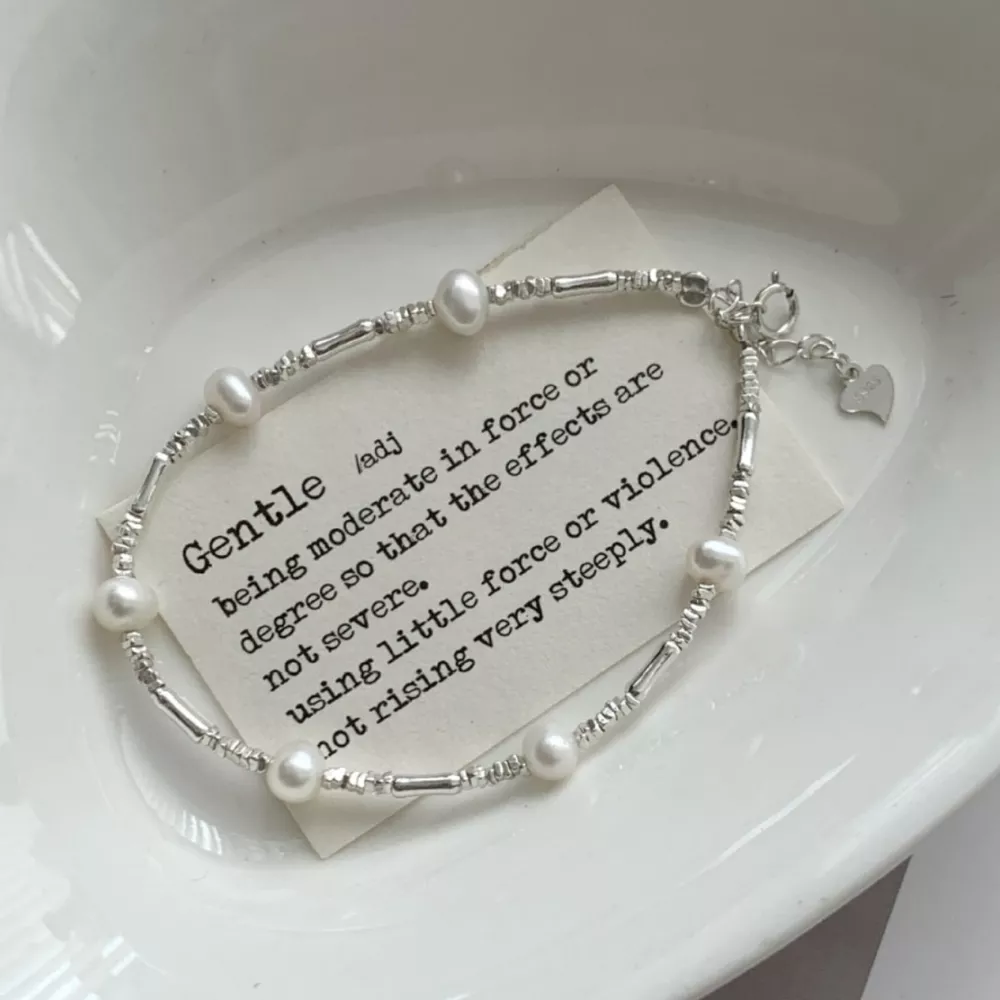 925 Sterling Silver Pearl Bracelet, image 3