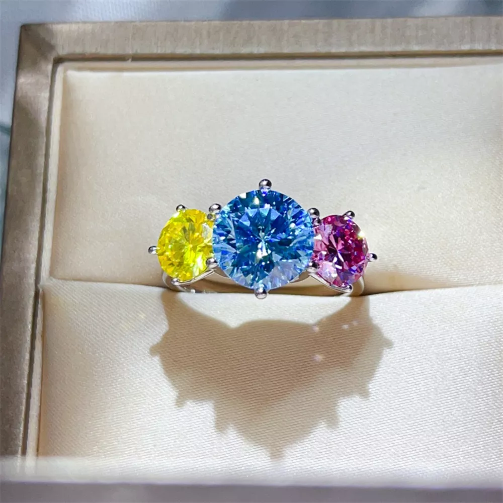 5 Carat Moissanite 925 Sterling Silver Ring, image 10