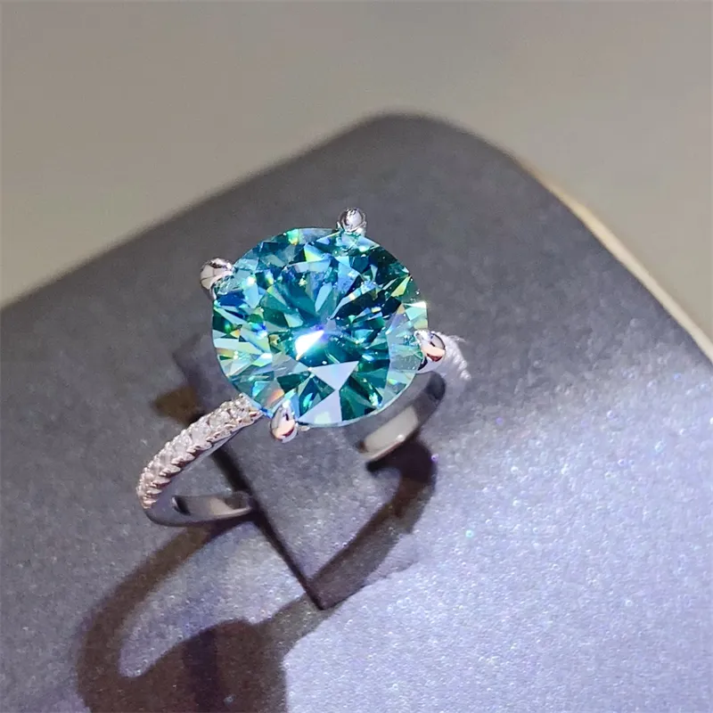 5 Carat Moissanite Zircon 925 Sterling Silver Ring, image 3