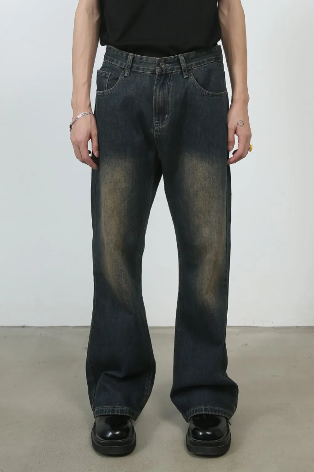 Men's Bootcut Baggy Jeans, image 5