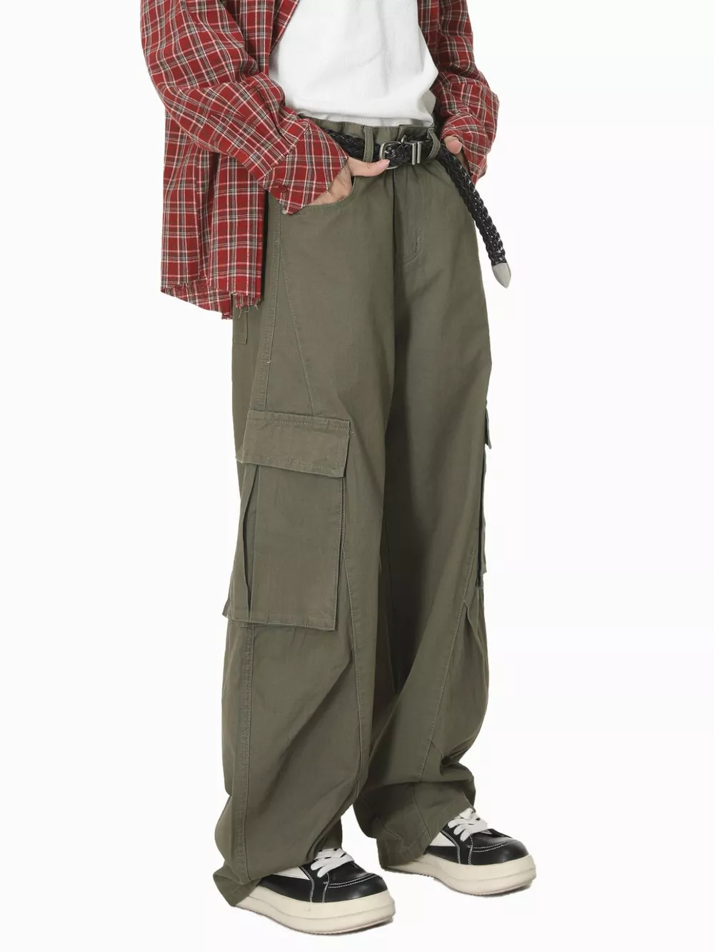 Men's Loose-Fit Cargo Jeans, image 10