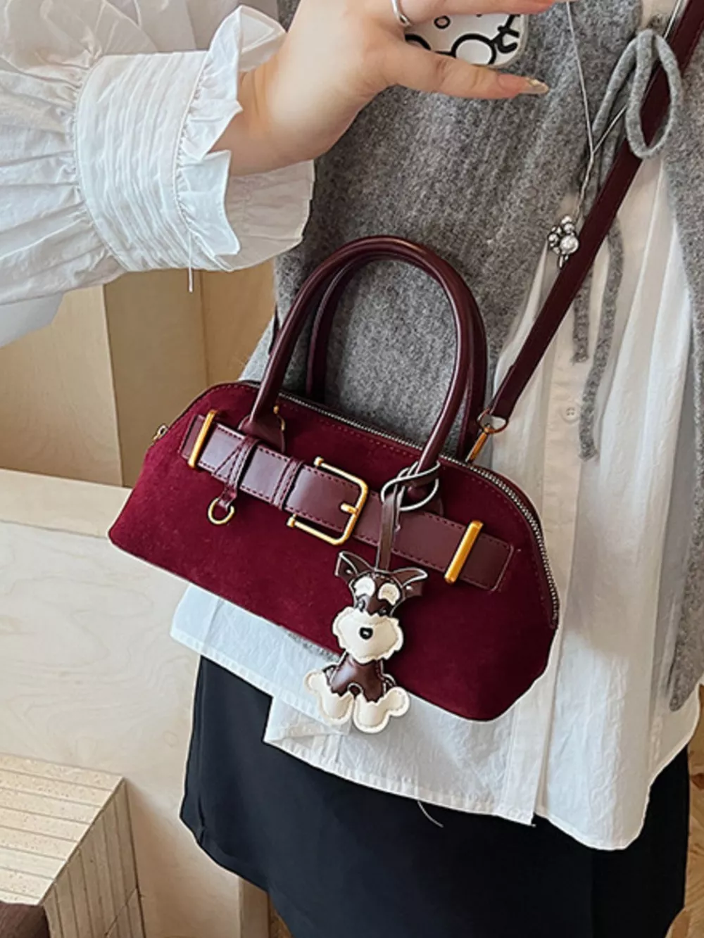 Buckle Decor Crossbody Bag, image 9