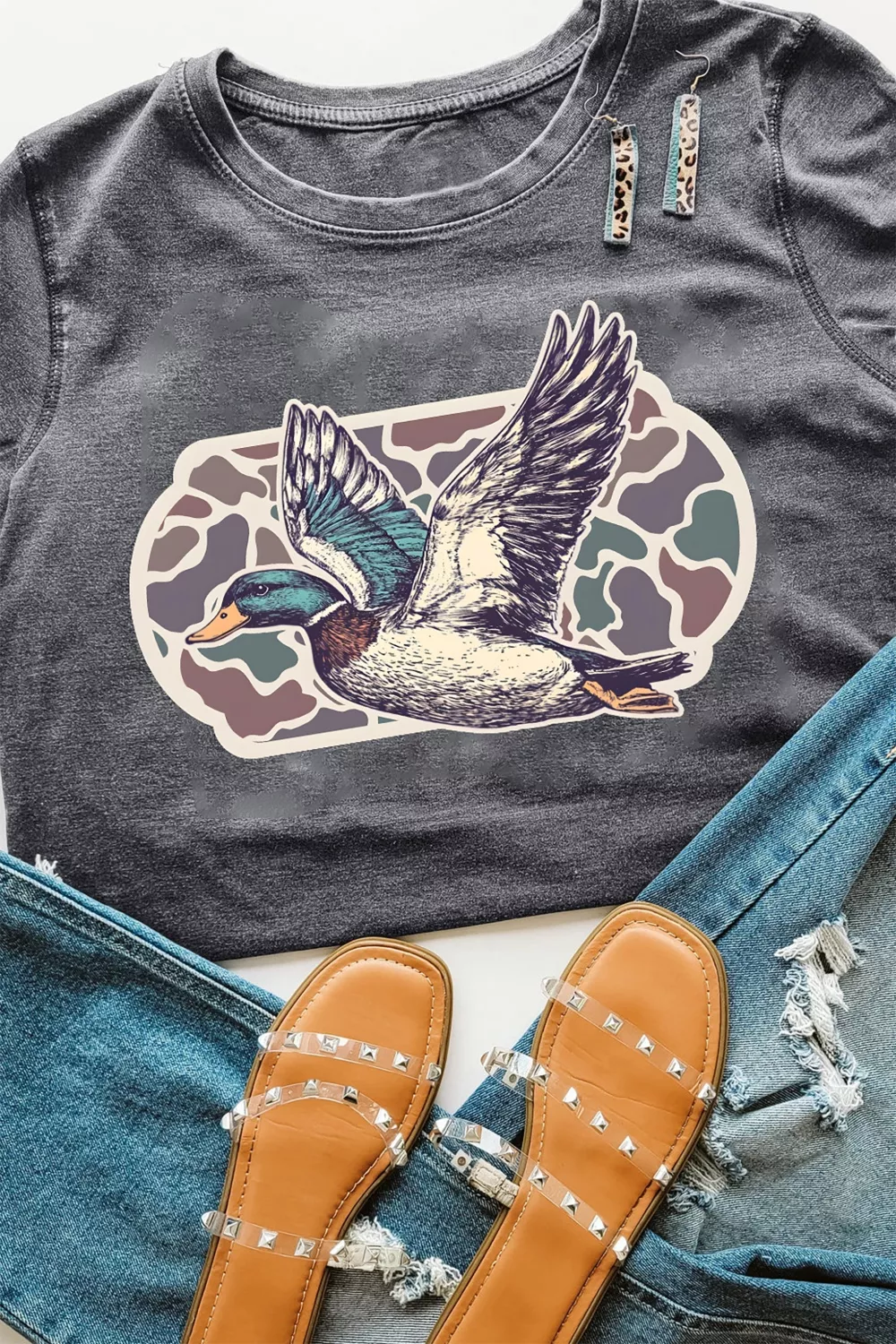 Graphic Round Neck Short Sleeve T-Shirt, image 7