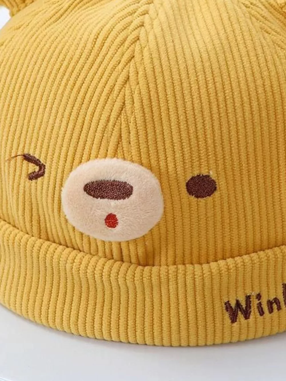 Children's Bear Ear Corduroy Hat, image 4