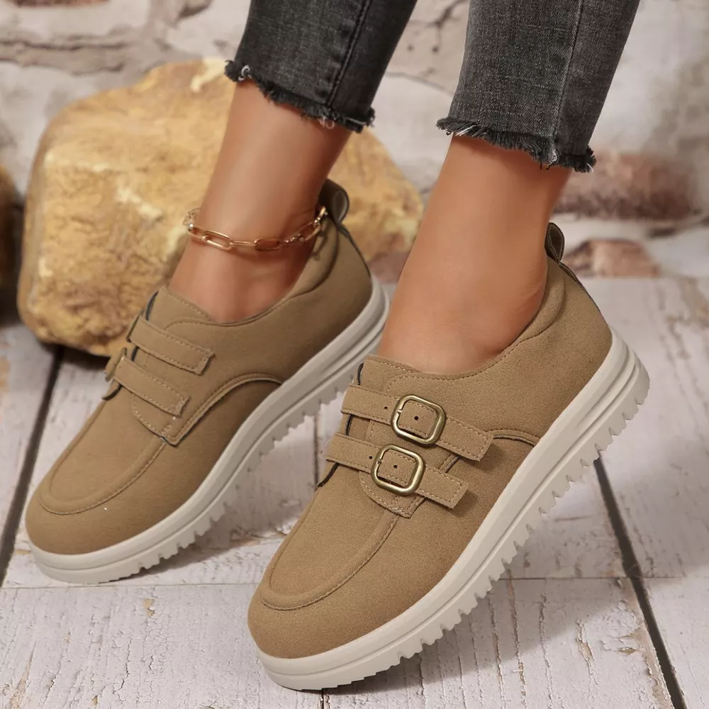 Buckle Accent Casual Loafers, image 7