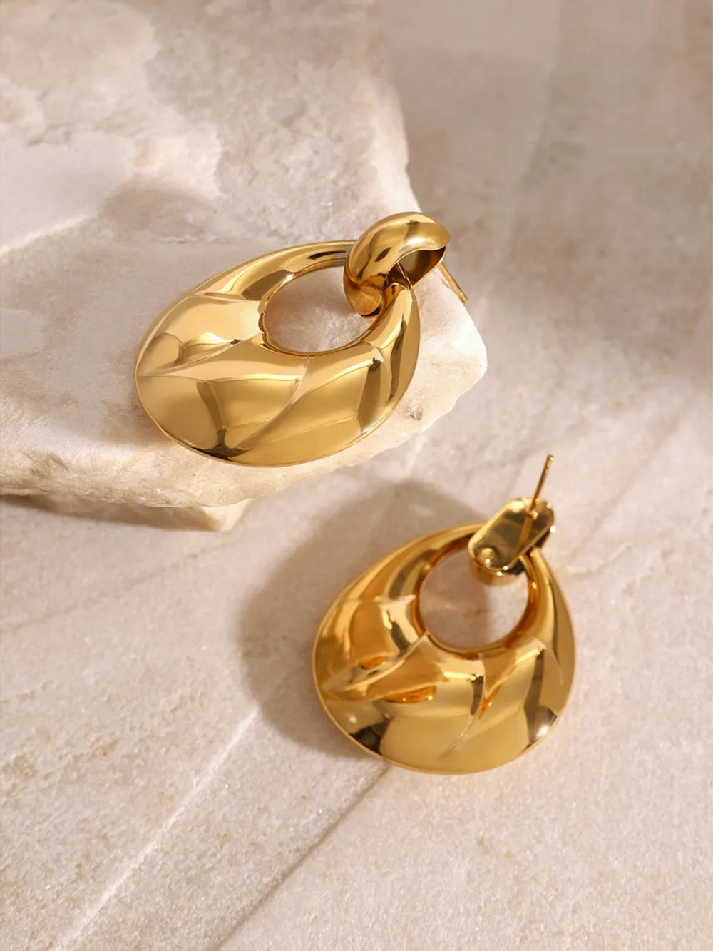 Stainless Steel Teardrop Shape Earrings, image 9