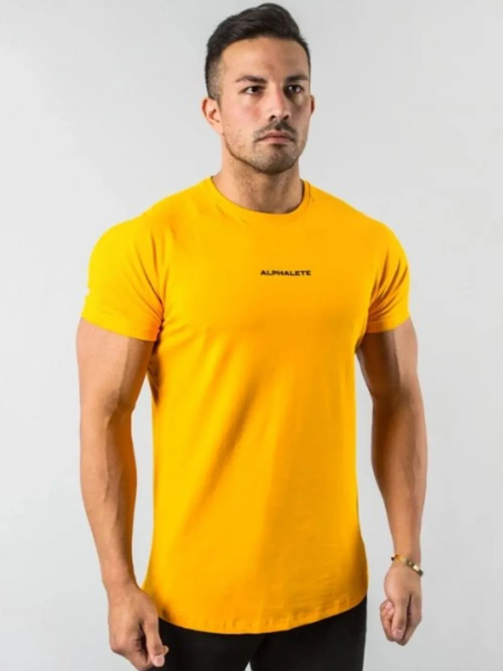 Men's Plus Size Letter Round Neck Short Sleeve T-Shirt, image 7