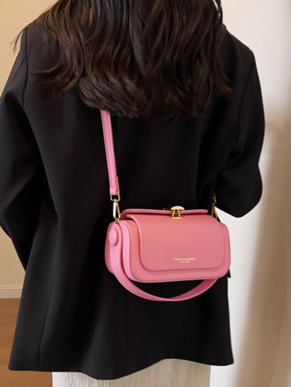 PU Leather Flap Crossbody Bag, image 12