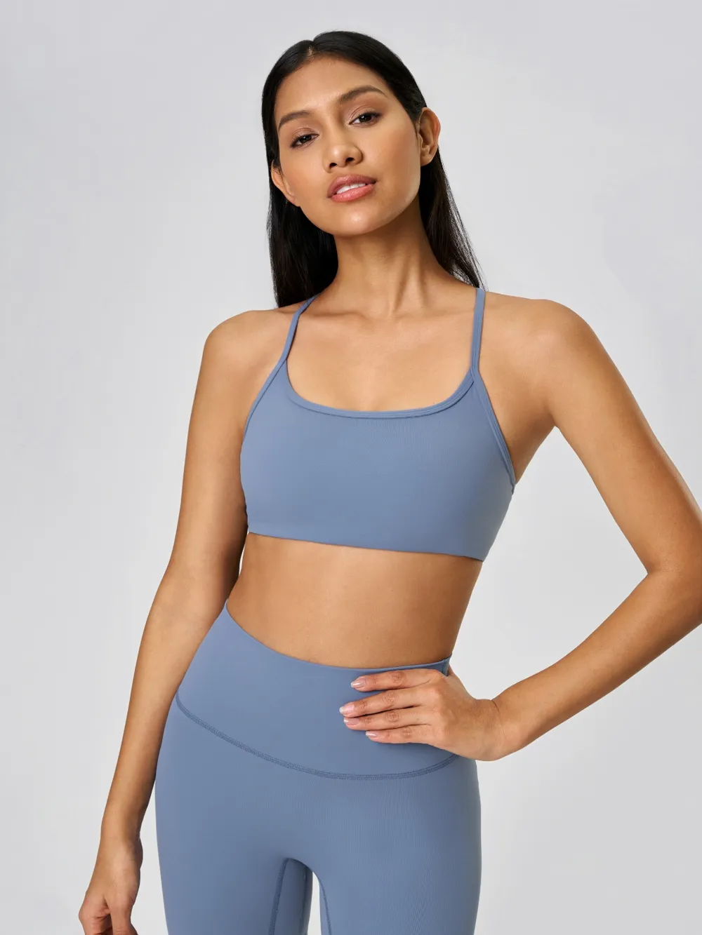 Crisscross Back Scoop Neck Active Cami with Detachable Chest Pads, image 26