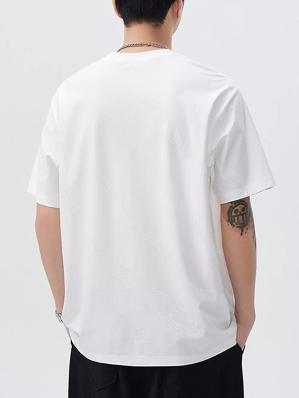 Men's Plus Size Round Neck Short Sleeve T-Shirt, image 6