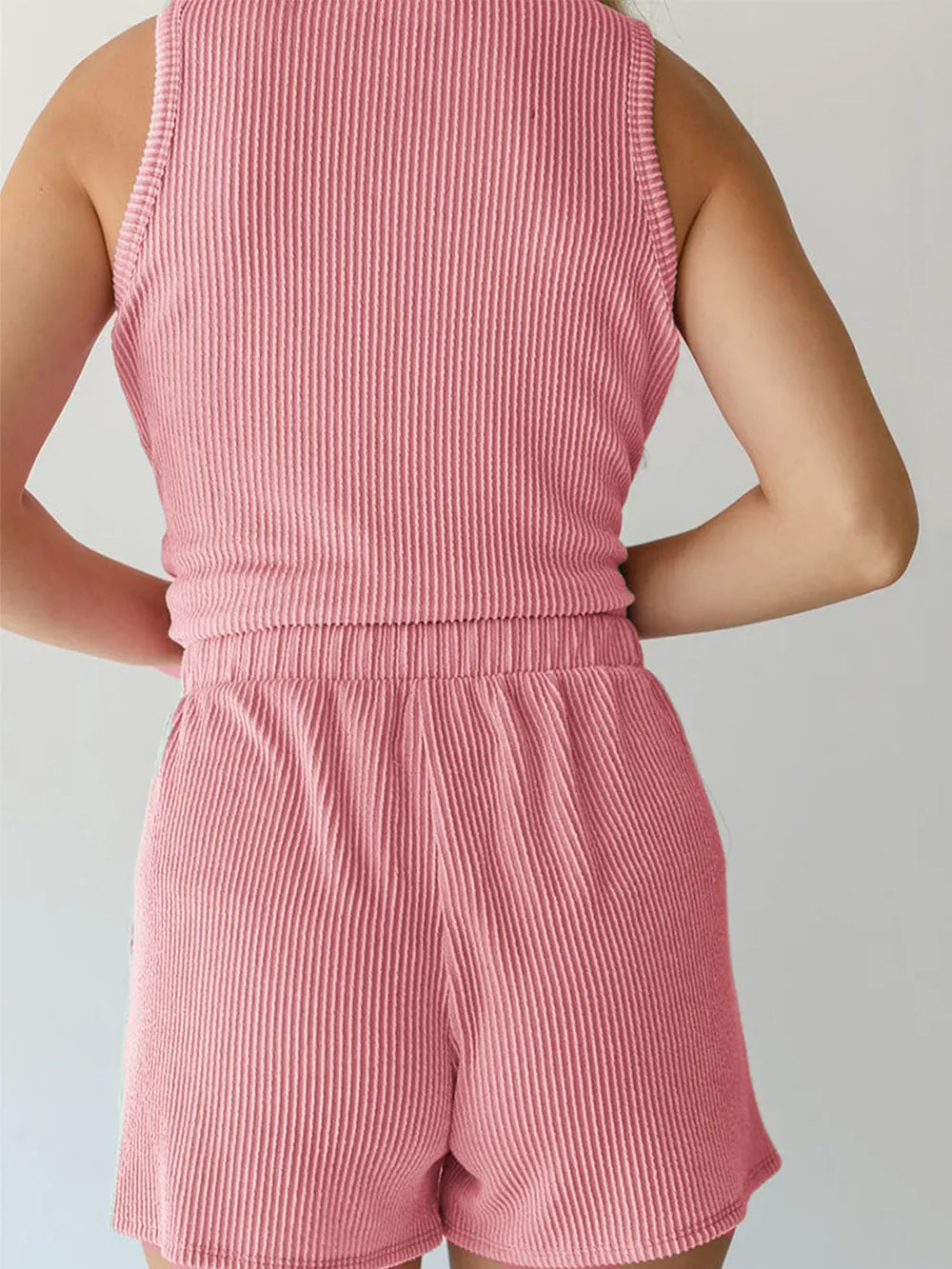 Round Neck Sleeveless Top and Shorts Set, image 9