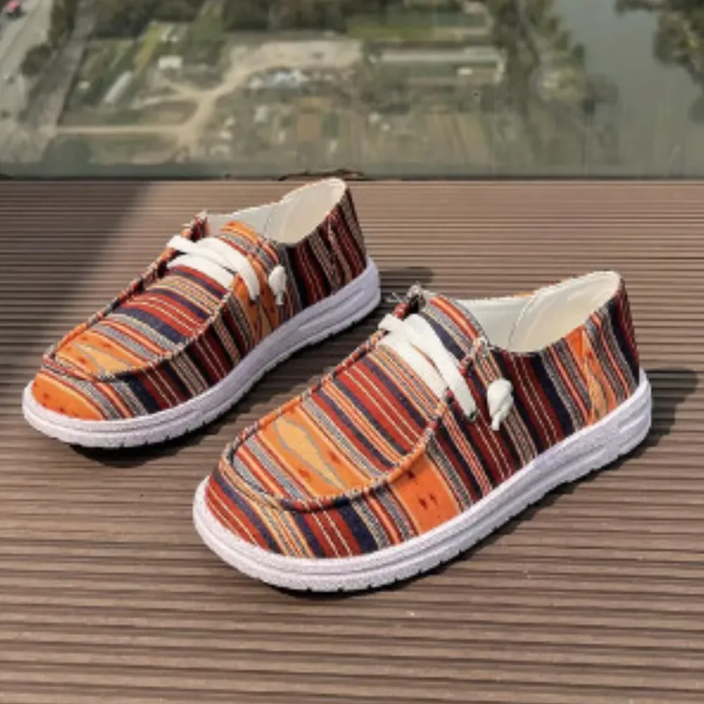 Round Toe Canvas Slip-Ons, image 6