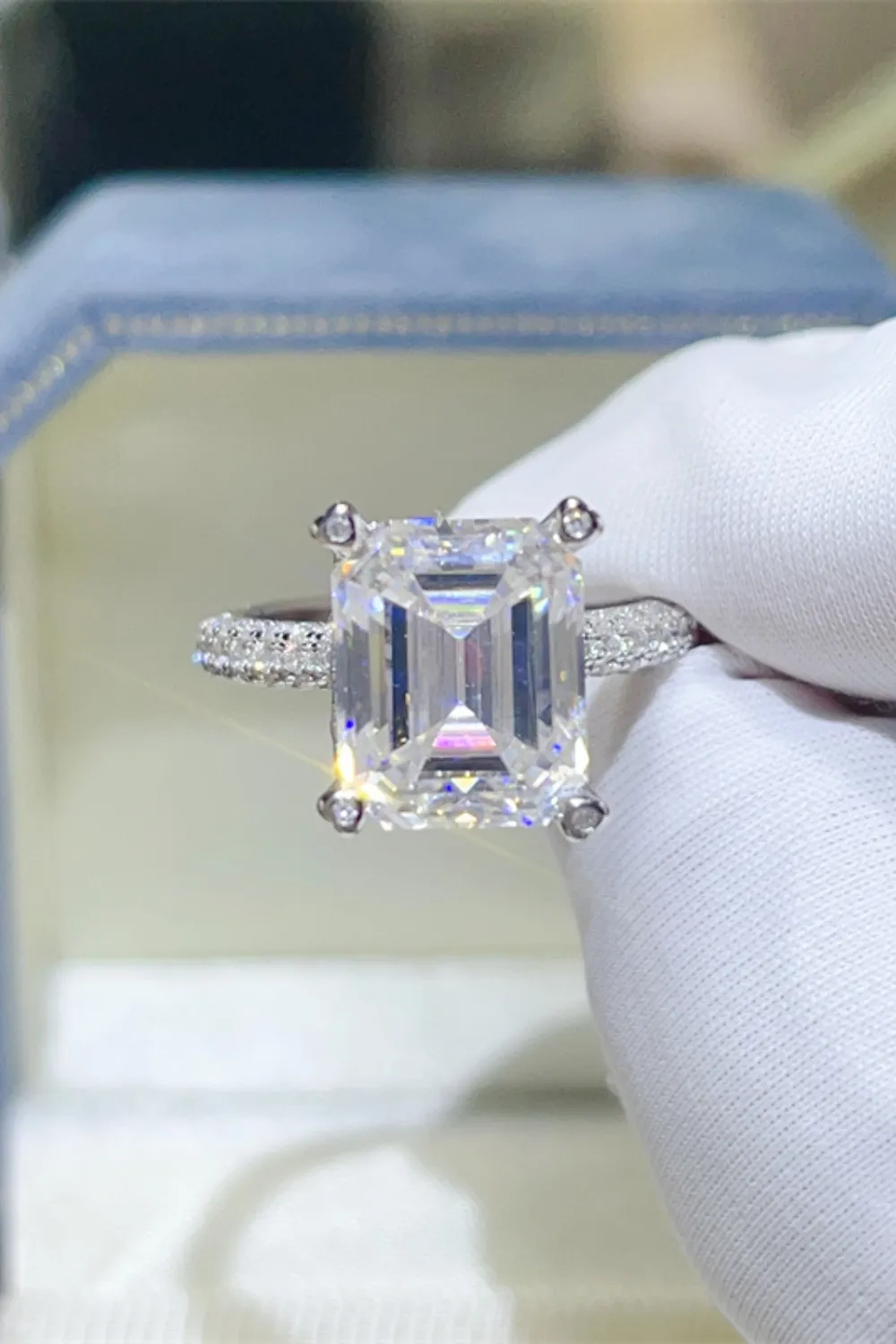 5 Carat Moissanite 925 Sterling Silver Ring, image 3