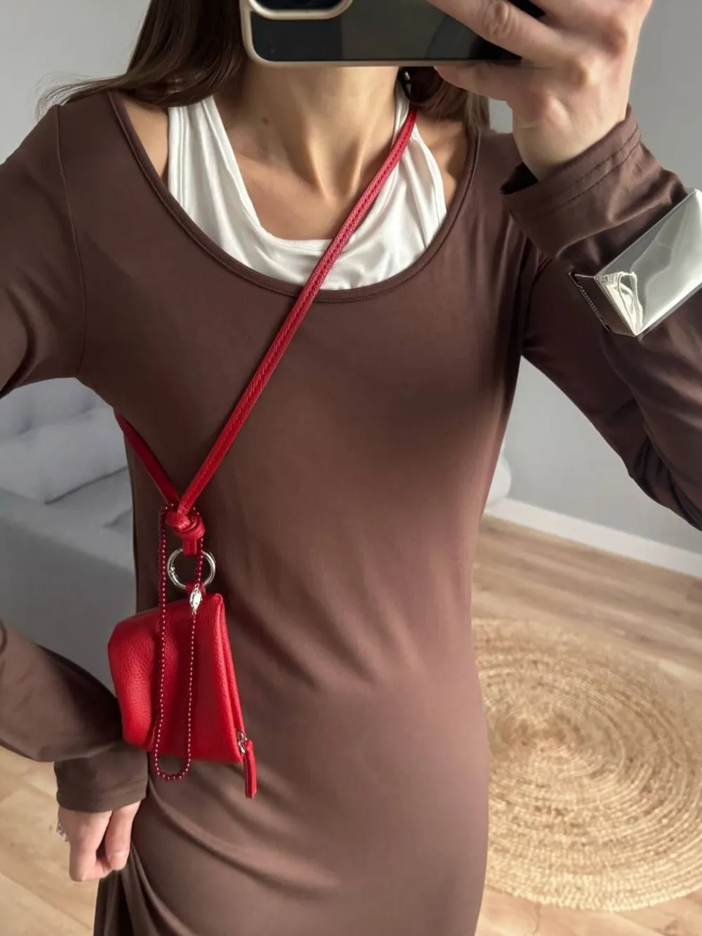 Contrast Long Sleeve Maxi Dress, image 11
