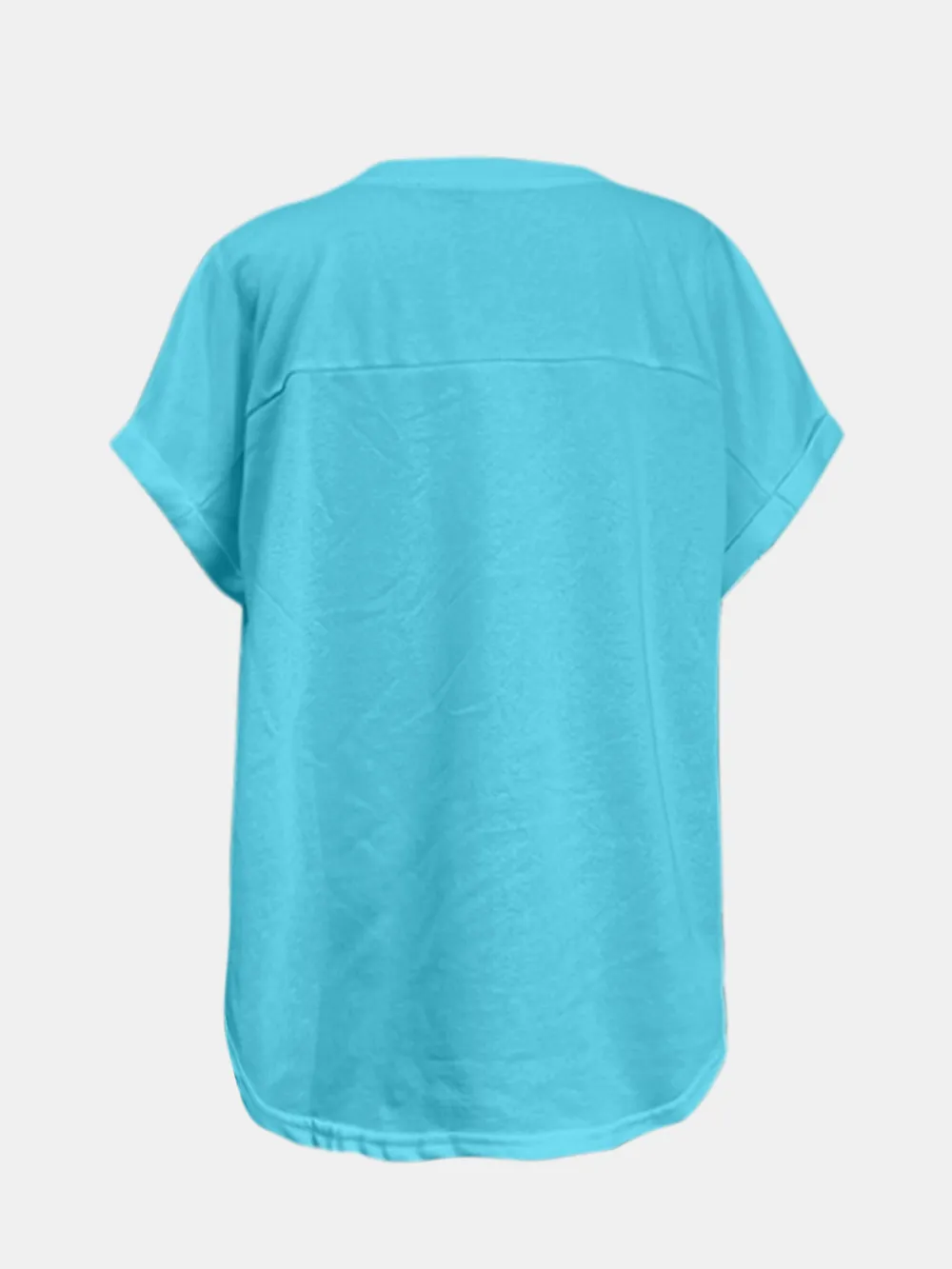 Sequin Round Neck Short Sleeve T-Shirt, image 9