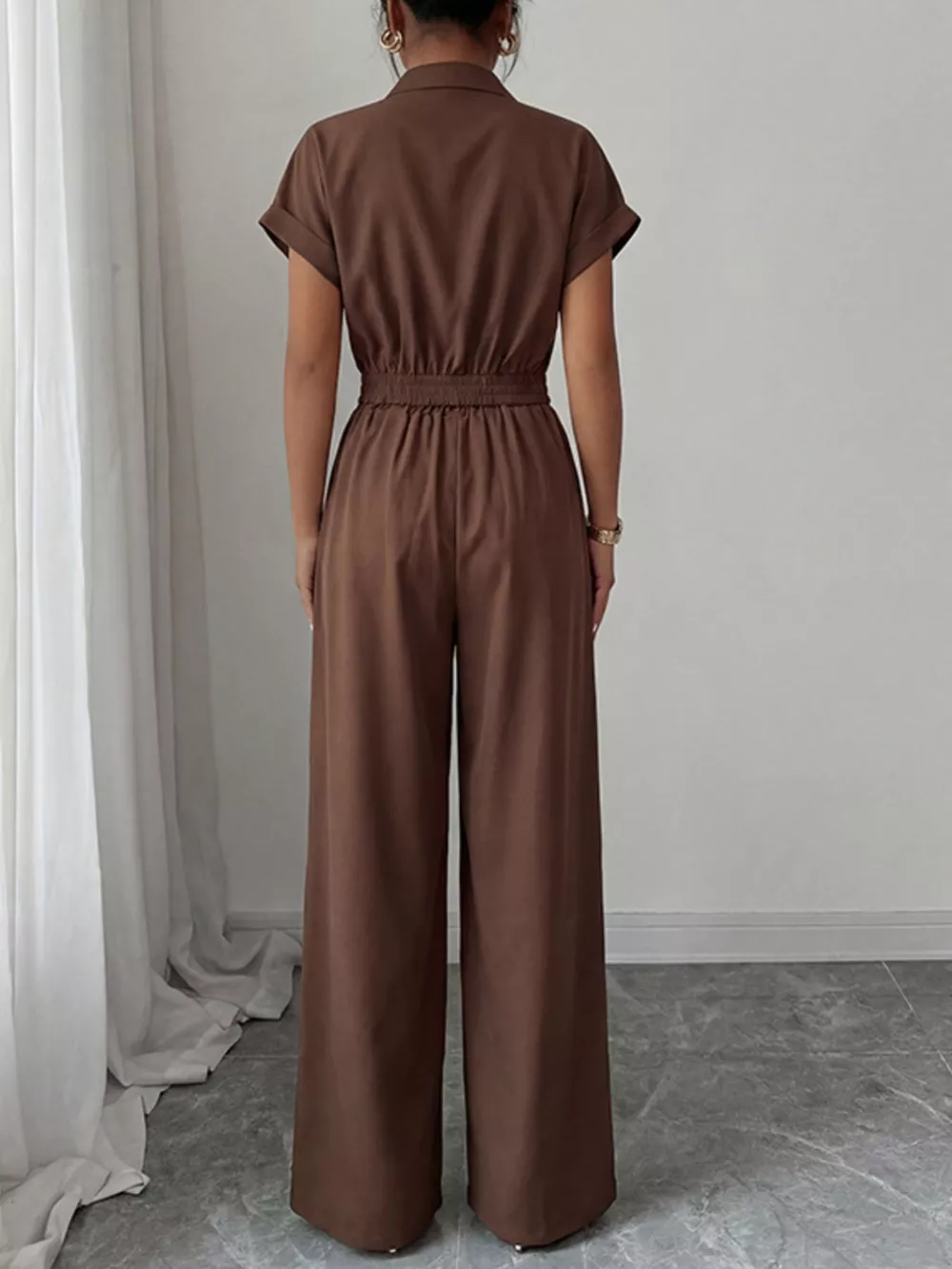 Cargo Pocket Zipper Front Jumpsuit, image 6