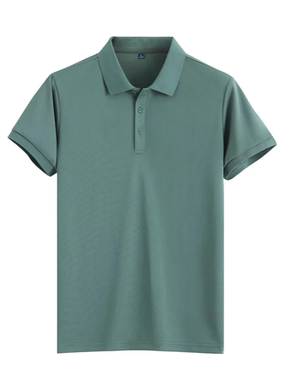 Men's Plus Size Button Detail Short Sleeve Polo, image 5