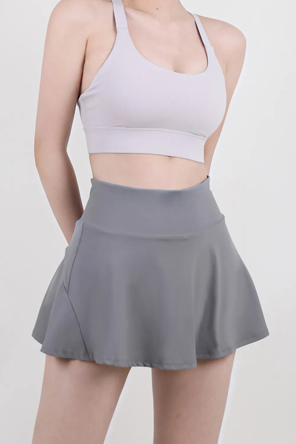 High Waist Pleated Active Skirt, image 10