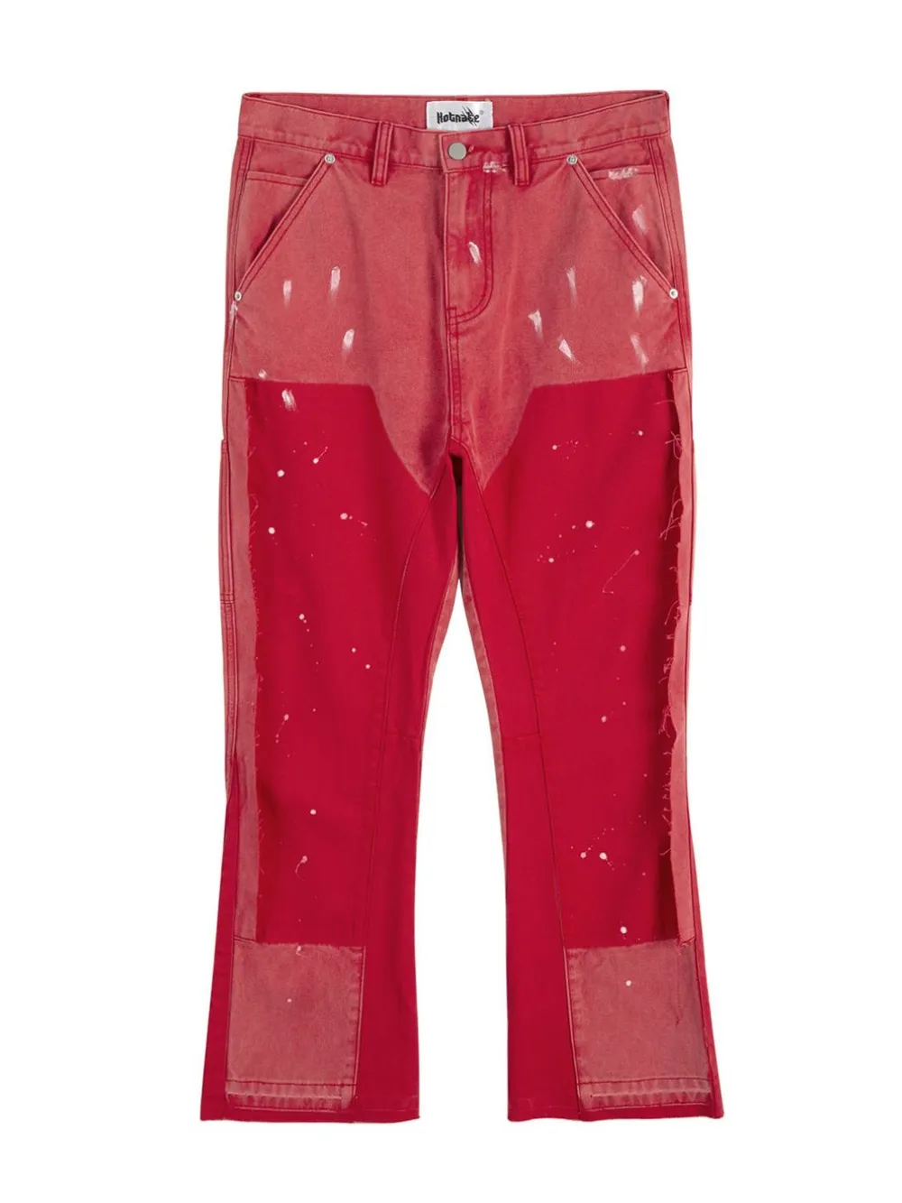 Men's Contrast Washed Bootcut Jeans, image 11