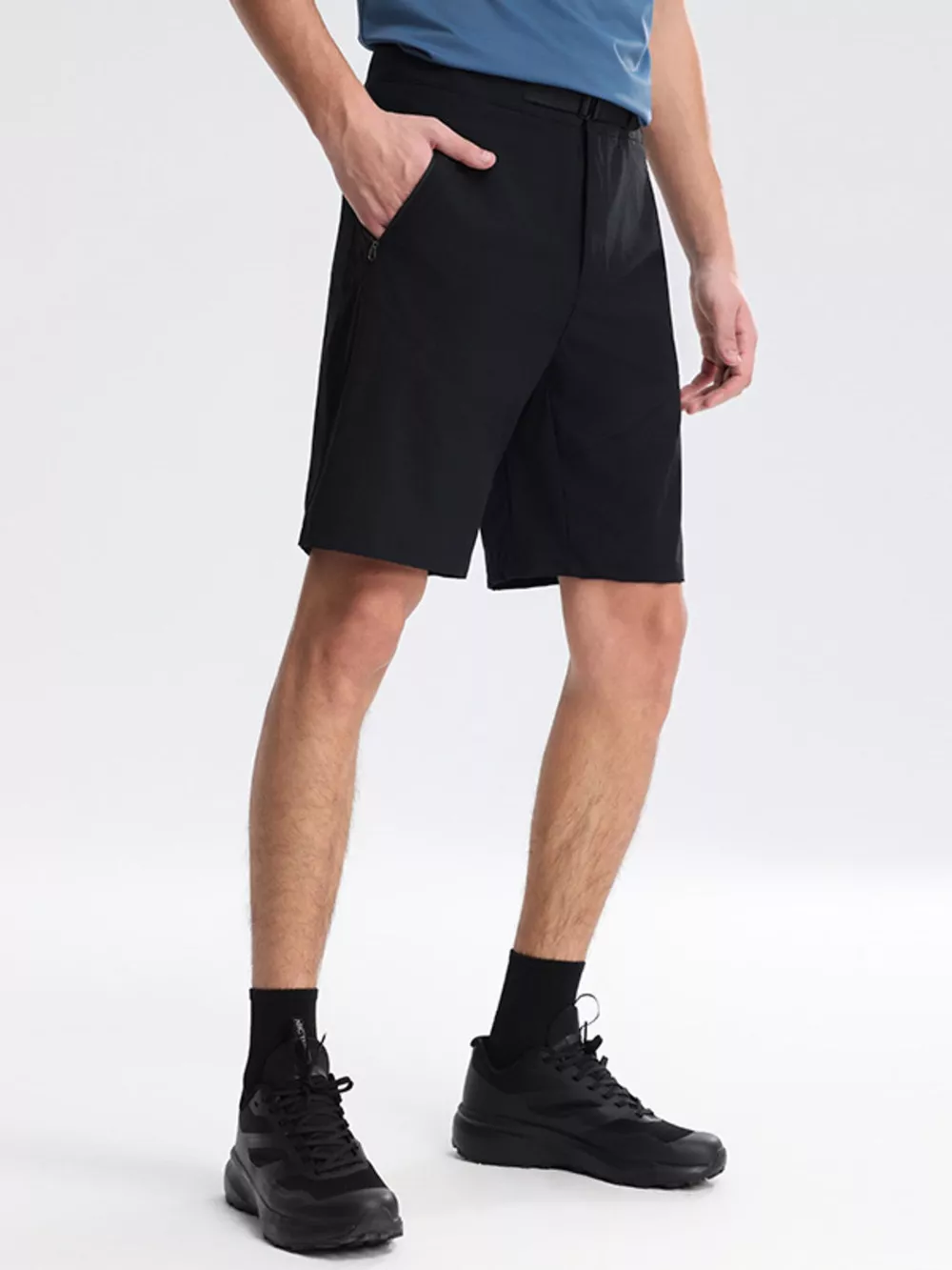 Men's Plus Size Pocketed Lightweight Shorts