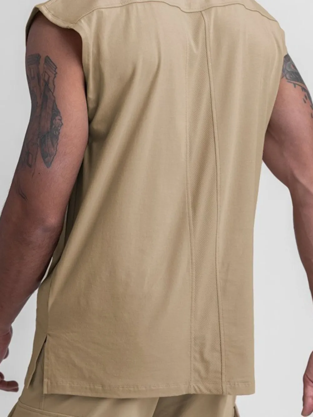 Men's Plus Size Round Neck Tank, image 3