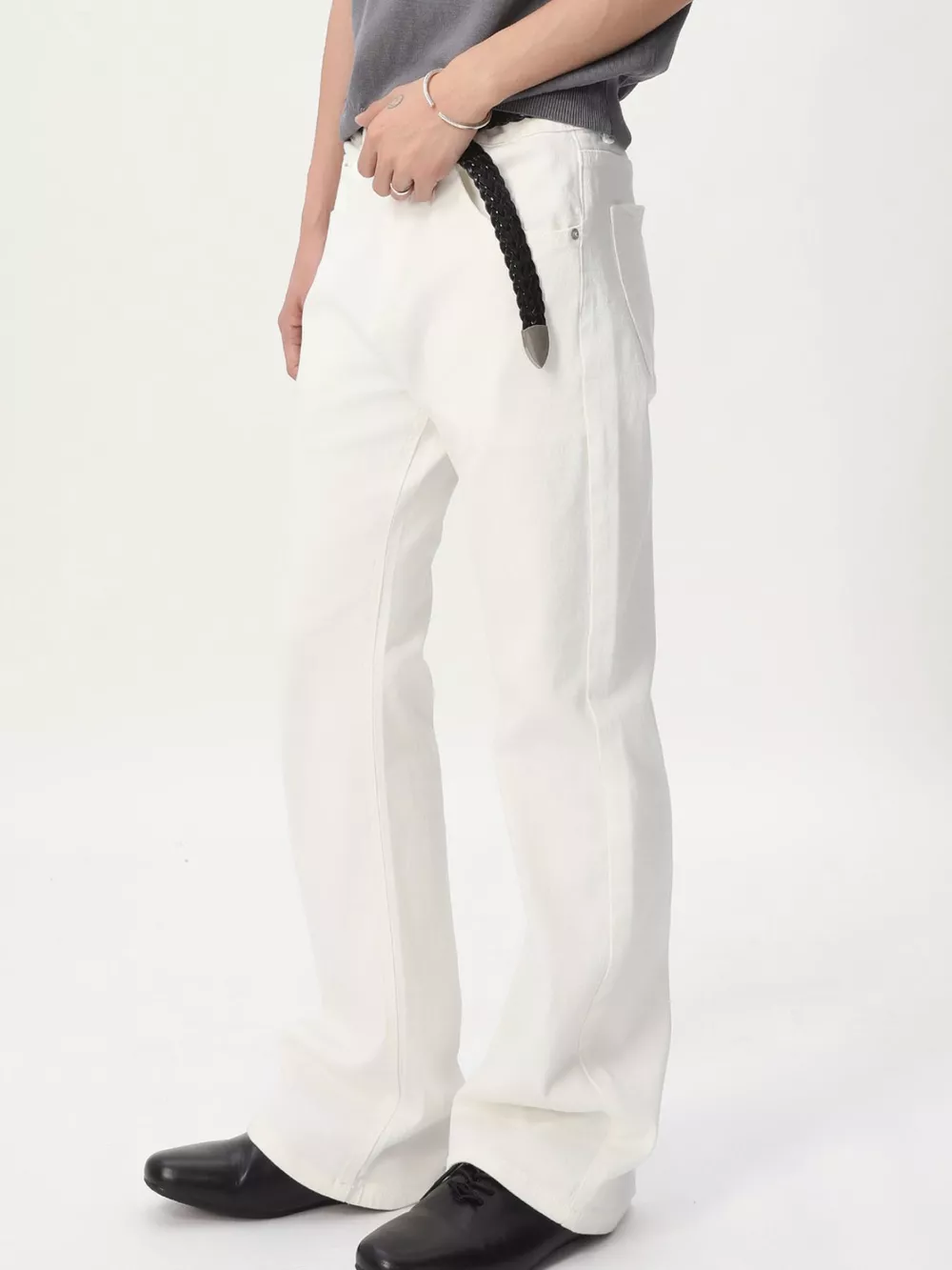 Men's Loose Fit Bootcut Jeans, image 5