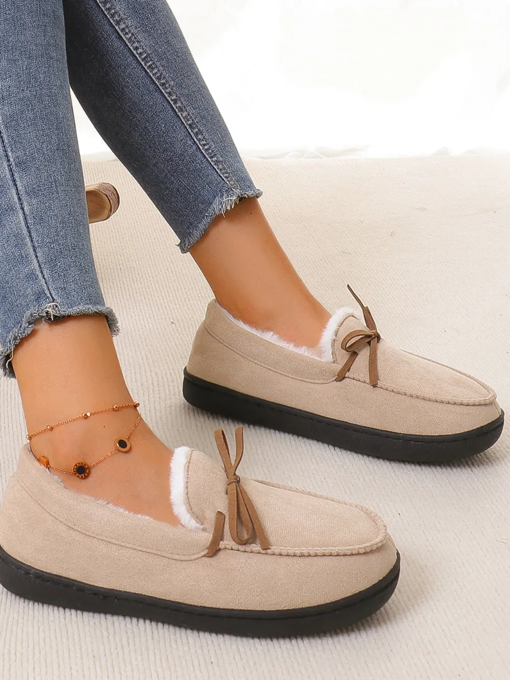 Bow Round Toe Flat Slip-Ons, image 10