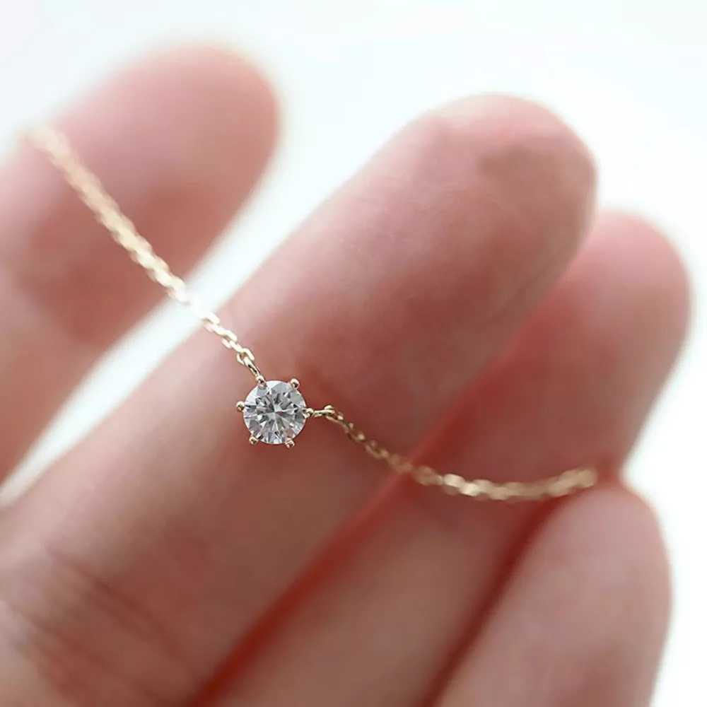 925 Sterling Silver Zircon Necklace, image 4