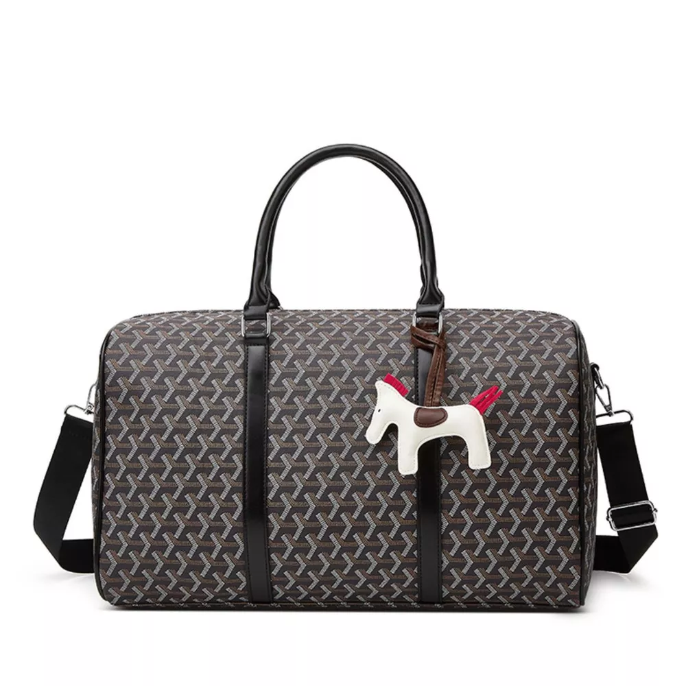 Geometric Pattern Travel Duffle Bag, image 2