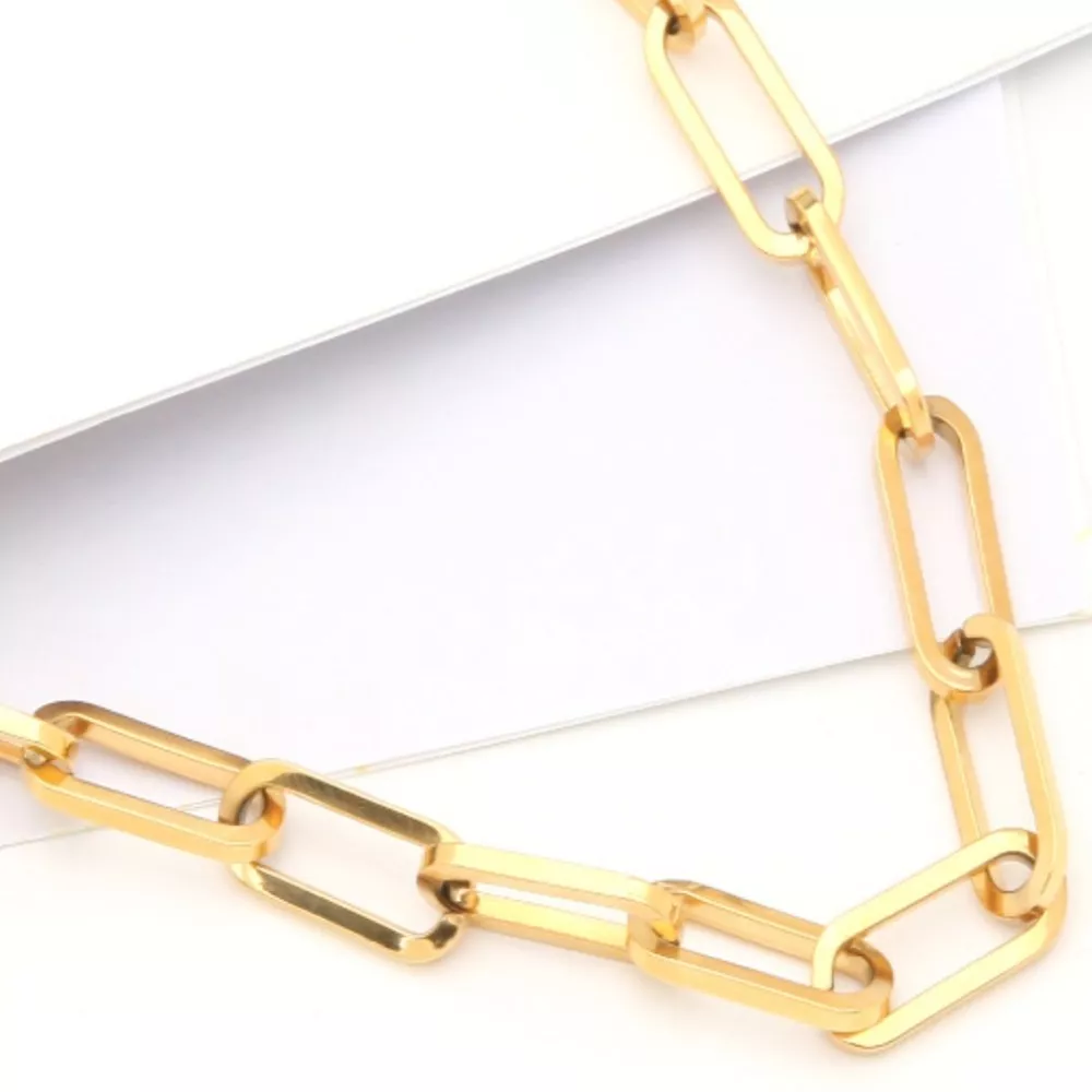 18K Gold-Plated Chain Necklace, image 3