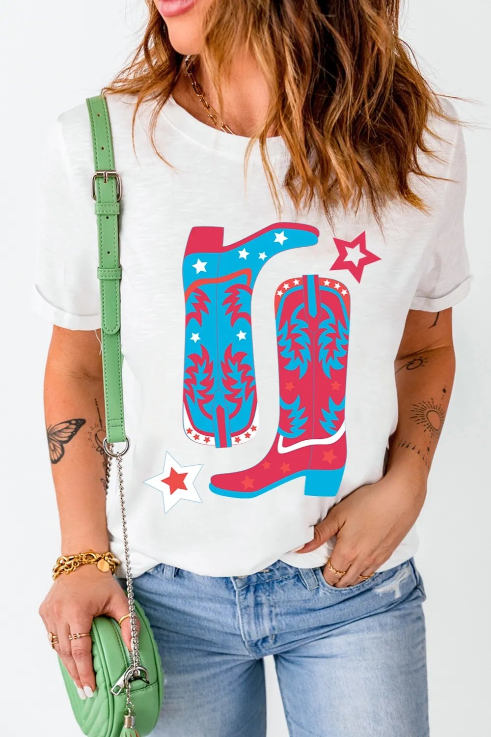 Boots Round Neck Short Sleeve T-Shirt, image 4