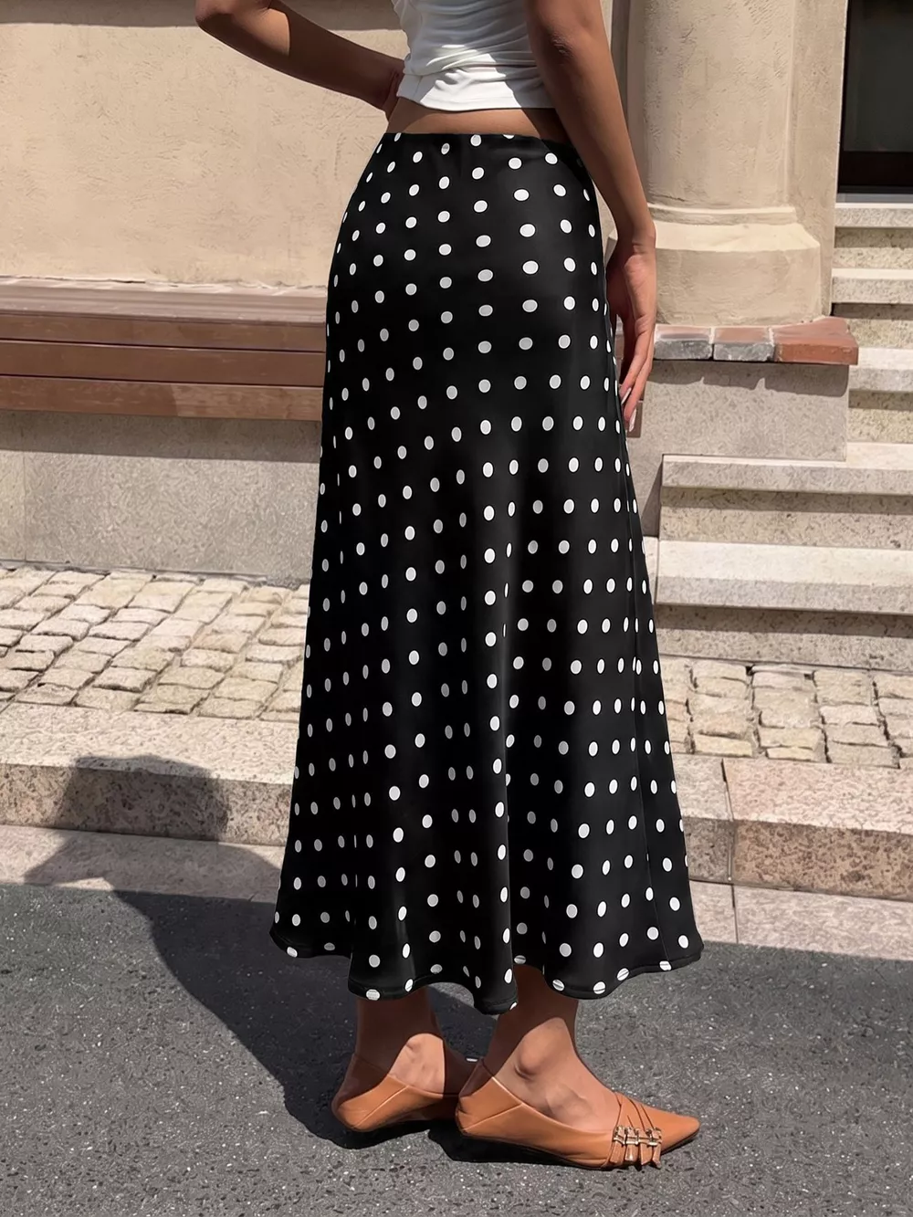 Polka Dot Midi Skirt, image 19