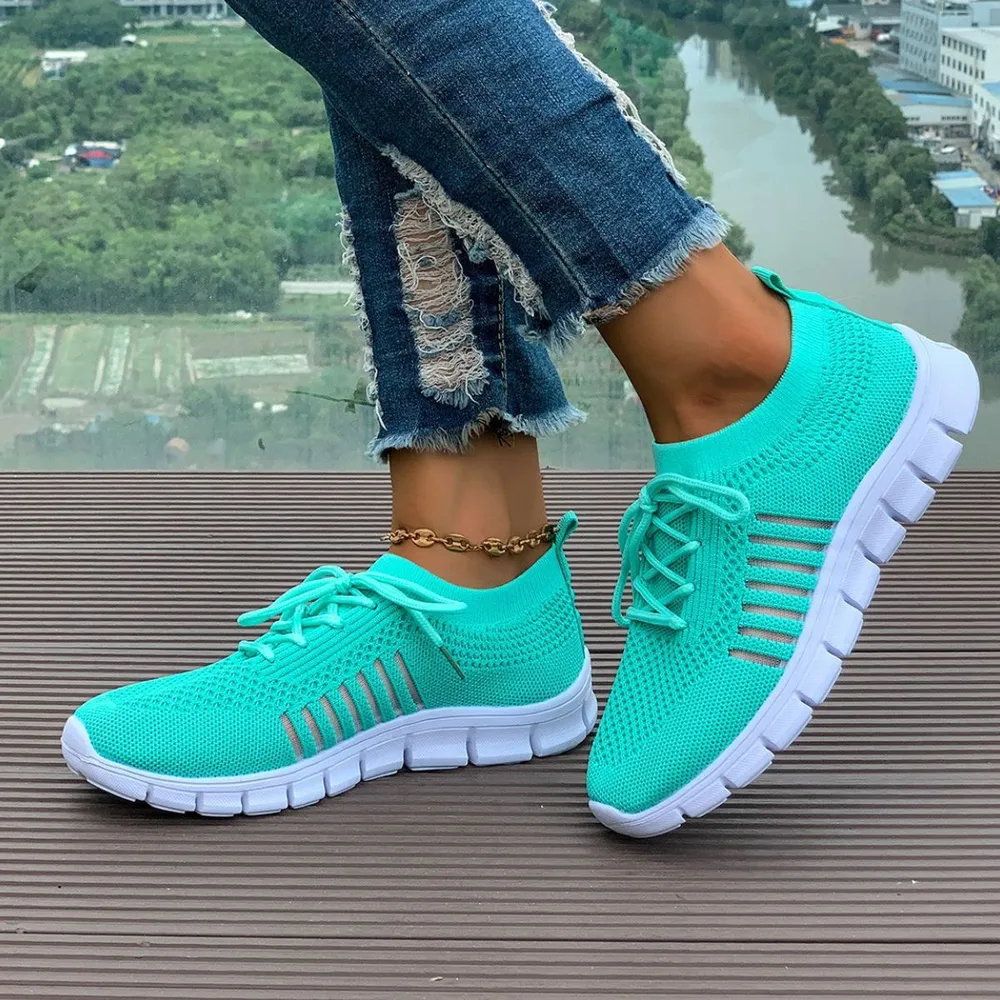 Breathable Mesh Round Toe Athletic