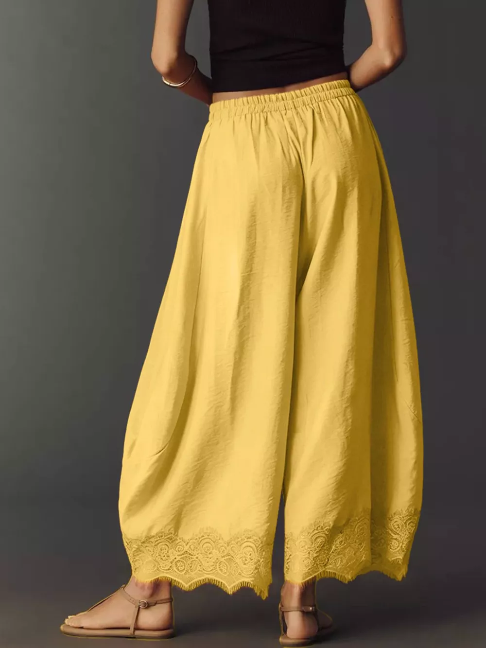 Drawstring Wide Leg Pants, image 27