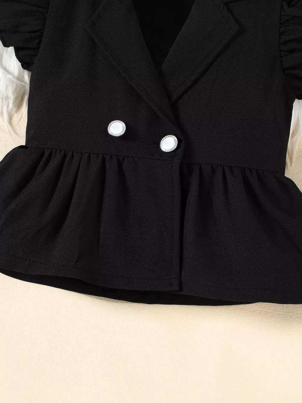 Children's Cami & Ruffle Sleeve Top & Wide Leg Pants Set, image 6