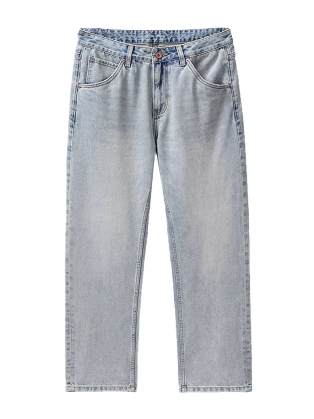 Men's Wash Wide Leg Jeans, image 2
