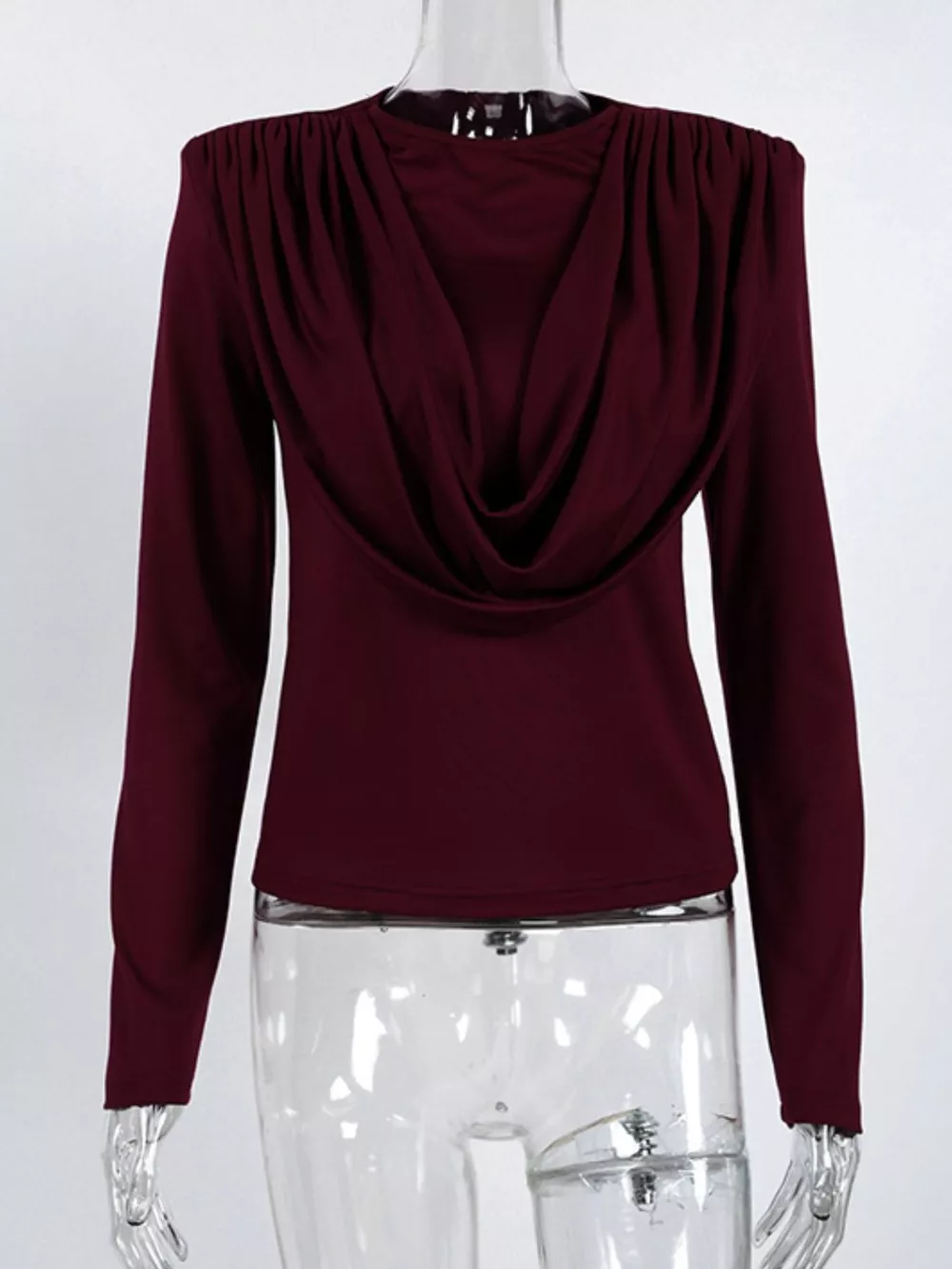 Ruched Long Sleeve T-Shirt, image 8
