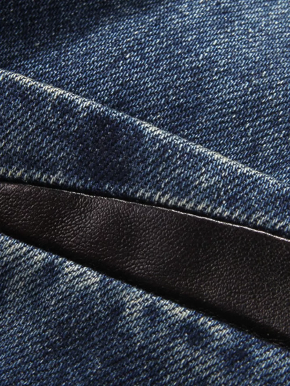 Men's Plus Size Lapel Collar Button Up Denim Blazer, image 8
